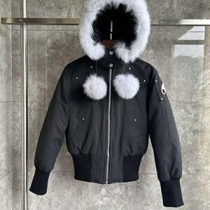 Moose Knuckles Black and Grey Jacket